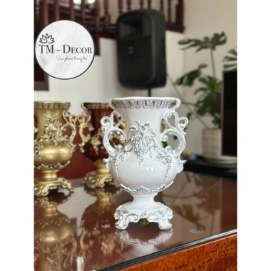 Bình hoa composite cao cấp cúp 38 - Decor nội thất, giá ưu đãi 195.000₫