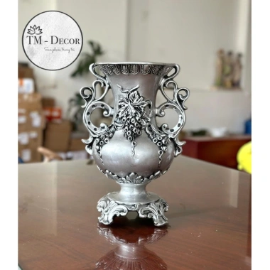 Bình hoa composite cao cấp cúp 38 - Decor nội thất, giá ưu đãi 195.000₫