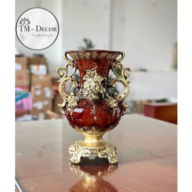 Bình hoa composite cao cấp cúp 38 - Decor nội thất, giá ưu đãi 195.000₫