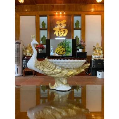 Bình hoa con công composite BH213 – Lọ cắm hoa cao cấp, trang trí sang trọng, giảm giá 379.000₫ 3