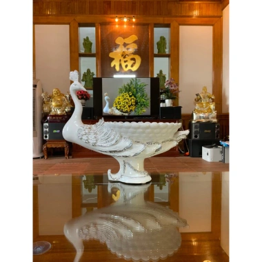 Bình hoa con công composite BH213 – Lọ cắm hoa cao cấp, trang trí sang trọng, giảm giá 379.000₫ 4