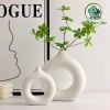 Bình Hoa Decor Nhựa Giả Gốm Sang Trọng - Thiết Kế Tối Giản, Lọ Để Bàn Trang Trí