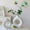 Bình Hoa Decor Nhựa Giả Gốm Sang Trọng - Thiết Kế Tối Giản, Lọ Để Bàn Trang Trí 5