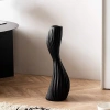 Bình Hoa Giả Sứ Trắng Nghệ Thuật Dáng Xoắn 39cm Trang Trí Phòng Khách Giá 89k 3