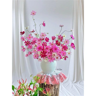 Bình hoa gốm sứ Bát Tràng dạng tròn có hoà tốc - Giá chỉ 99.000đ, giảm mạnh 8