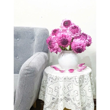 Bình hoa gốm sứ Bát Tràng dạng tròn có hoà tốc - Giá chỉ 99.000đ, giảm mạnh 9