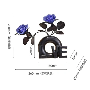 Bình hoa gốm sứ LOVE - Trang trí phòng ngủ, decor nhà cửa, bàn làm việc, giảm giá 18% còn 325.000₫