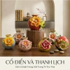 Bình hoa gốm sứ Mini hút lộc đắp nổi - Trang trí cắm hoa, decor xinh, giảm giá 125k