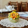 Bình hoa gốm sứ Mini hút lộc đắp nổi - Trang trí cắm hoa, decor xinh, giảm giá 125k 3
