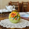 Bình hoa gốm sứ Mini hút lộc đắp nổi - Trang trí cắm hoa, decor xinh, giảm giá 125k 6