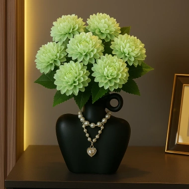Bình Hoa Gốm Tạo Hình Nghệ Thuật - Tượng Nữ Thần Decor, Trang Trí Phòng Khách và Phòng Ngủ, Giá 100.000₫ 2