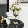 Bình Hoa Kim Loại Cao Cấp + 54 Bông Hồng - Trang Trí Đẹp Phong Cách Châu Âu 7