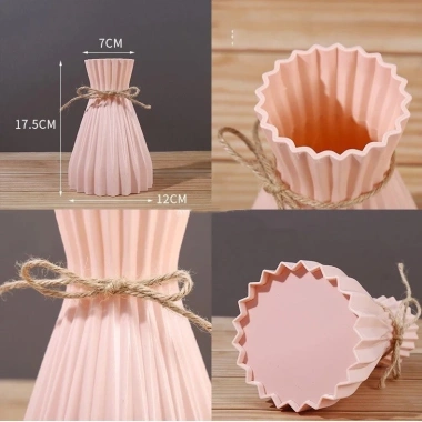 Bình hoa phong cách Bắc Âu sứ nhựa EUNIO – Trang trí bàn, giá 36.000đ