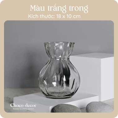 Bình hoa thủy tinh cách điệu - Trang trí nhà, quán cafe, cắm hoa, Giá ưu đãi 60.000đ 8