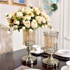 Bình hoa thủy tinh chân cao đế kim sang trọng, siêu đẹp – Giá ưu đãi 225.000₫