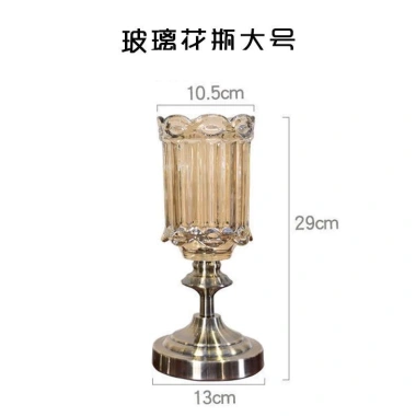 Bình hoa thủy tinh chân cao đế kim sang trọng, siêu đẹp – Giá ưu đãi 225.000₫ 10