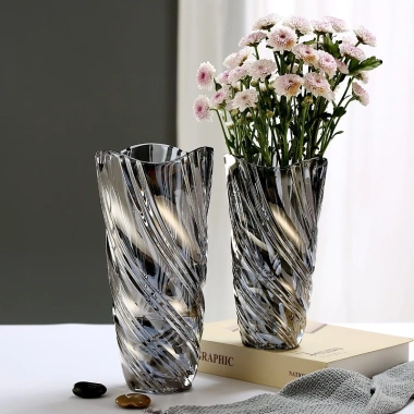 Bình hoa thủy tinh pha lê kiểu Bắc Âu sang trọng: trang trí phòng khách, giá 205.000 VND 9