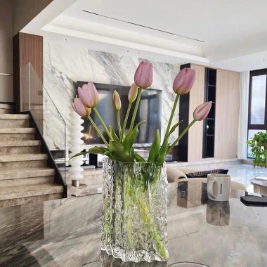Bình hoa thuỷ tinh sương mây hình thoi phong cách châu Mỹ, giảm giá 159.600₫ 7