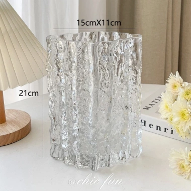 Bình hoa thuỷ tinh sương mây hình thoi phong cách châu Mỹ, giảm giá 159.600₫ 9