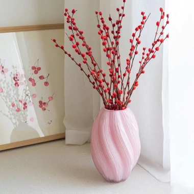 Bình hoa thủy tinh xoắn Dona Home Decor: Mảnh ghép sáng tạo, trang trí không gian sống, giảm giá 4