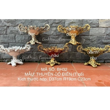 Bình hoa thuyền cổ điển BH32 composite - Lọ cắm hoa cao cấp, trang trí, giá 205.795₫ 4 Bình hoa thuyền cổ điển BH32 composite - Lọ cắm hoa cao cấp, trang trí, giá 205.795₫ 4