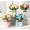 Bình hoa tú cầu phong cách Bắc Âu hoa giả kèm chậu sứ, giảm giá 20% chỉ 64.000₫ 2