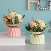 Bình hoa tú cầu phong cách Bắc Âu hoa giả kèm chậu sứ, giảm giá 20% chỉ 64.000₫ 6