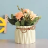 Bình hoa tú cầu phong cách Bắc Âu hoa giả kèm chậu sứ, giảm giá 20% chỉ 64.000₫ 8