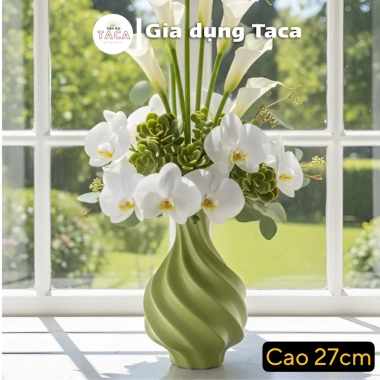 Bình Hoa Vân Vũ Pastel - Lọ Hoa Gốm Sứ Bát Tràng Tinh Tế, Giá 48.800 VND 4