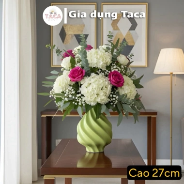 Bình Hoa Vân Vũ Pastel - Lọ Hoa Gốm Sứ Bát Tràng Tinh Tế, Giá 48.800 VND 10