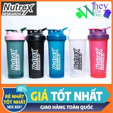 Bình lắc Nutrex 700ml - Nước mát, phù hợp tập gym và thể thao, giá chỉ 70.000₫