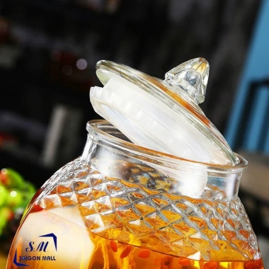 Bình ngâm rượu thủy tinh kim cương 8.833-6L có van và không van - Giá chỉ 187.110₫ 3 Bình ngâm rượu thủy tinh kim cương 8.833-6L có van và không van - Giá chỉ 187.110₫ 3