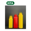 Bình nhựa 3 đầu đa năng đựng sữa đặc, đường, xịt tương ớt - Chai chia vạch, dung tích lớn - KiTa 2
