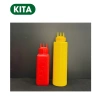 Bình nhựa 3 đầu đa năng đựng sữa đặc, đường, xịt tương ớt - Chai chia vạch, dung tích lớn - KiTa 4