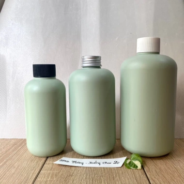 Bình nhựa HDPE 200-500ml Xanh Mint - Đựng kem, lotion, dầu gội, sữa tắm - Chai mỹ phẩm, 11.200 VND