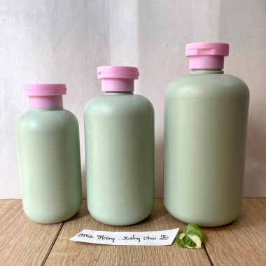 Bình nhựa HDPE 200-500ml Xanh Mint - Đựng kem, lotion, dầu gội, sữa tắm - Chai mỹ phẩm, 11.200 VND