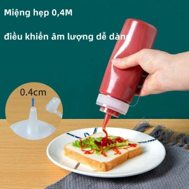 Bình nhựa sirup, nước sốt dung tích lớn, vạch chia - Chỉ 21.000₫ tại Menta Shop