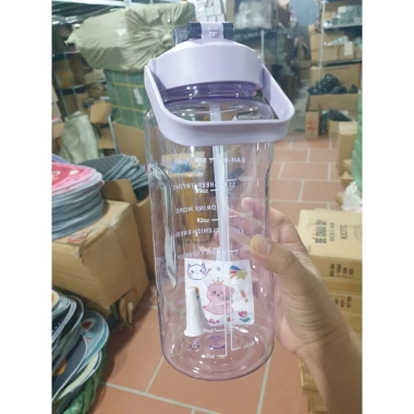 Bình Nhựa Water Detox 1L - Giảm Giá 45k, Lọc Tạp Chất, Dễ Mang