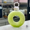 Bình Nước Bánh Donuts 500ml Trẻ Em Silicone Du Lịch Chống Rơi Cốc Tròn Nhựa Quà 2