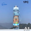Bình nước Capybara hoạt hình 800ml nhựa, ống hút, dung tích lớn cho thể thao và du lịch ngoài trời mới 10