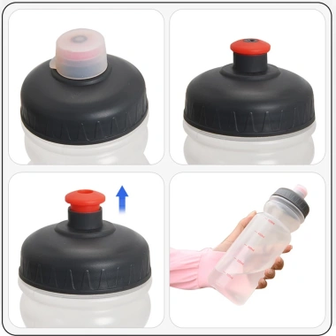 Bình Nước Chạy Bộ Thể Thao 500ml - Nhựa Chống Rò, Dùng Cho Xe Đạp Leo Núi, Giá 75.000₫