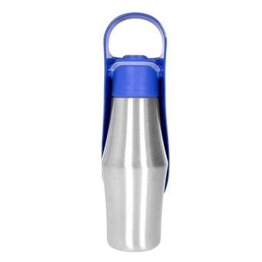 Bình nước chó TIEZI 750ml Bát 2 trong 1 thép không gỉ, dung tích lớn, không rò rỉ