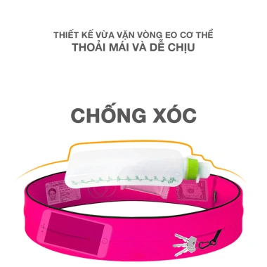 Bình nước cong PACE CURVE chạy bộ ôm sát cơ thể, chống rung xóc, Bi1 - 29.000₫