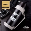 Bình nước đạp xe giữ nhiệt cao cấp KAIMONO inox 1.2L, dây đeo du lịch, phượt 2