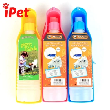 Bình Nước Di Động Ngoài Trời cho Thú Cưng Chó Mèo Đi Dạo Du Lịch Giá 25.000đ iPet 8