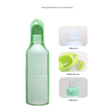 Bình nước du lịch đa năng cho chó - di động tiện lợi, giảm giá 46.336đ 6