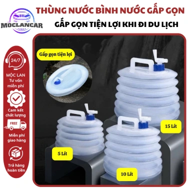 Bình Nước Gấp Gọn Siêu Nhẹ 5L-15L - Du Lịch Dã Ngoại 64.400 VND