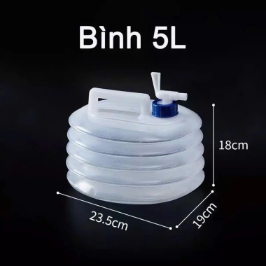Bình Nước Gấp Gọn Siêu Nhẹ 5L-15L - Du Lịch Dã Ngoại 64.400 VND