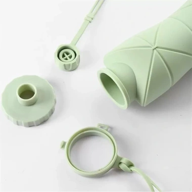 Bình Nước Gấp Gọn Silicon 600ml Chịu Nhiệt Mini Cozy - Du Lịch Thể Thao