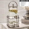 Bình nước Gấu thủy tinh van đóng mở 4 cốc xoắn - Dùng cho nhà hàng, khách sạn, cafe 4